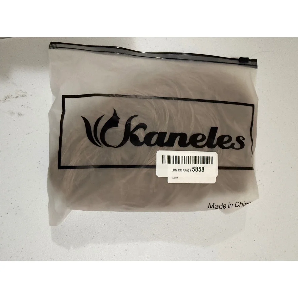 Kaneles Synthetic Wavy Layered Wig Ash Blonde Brown with Weaving Cap